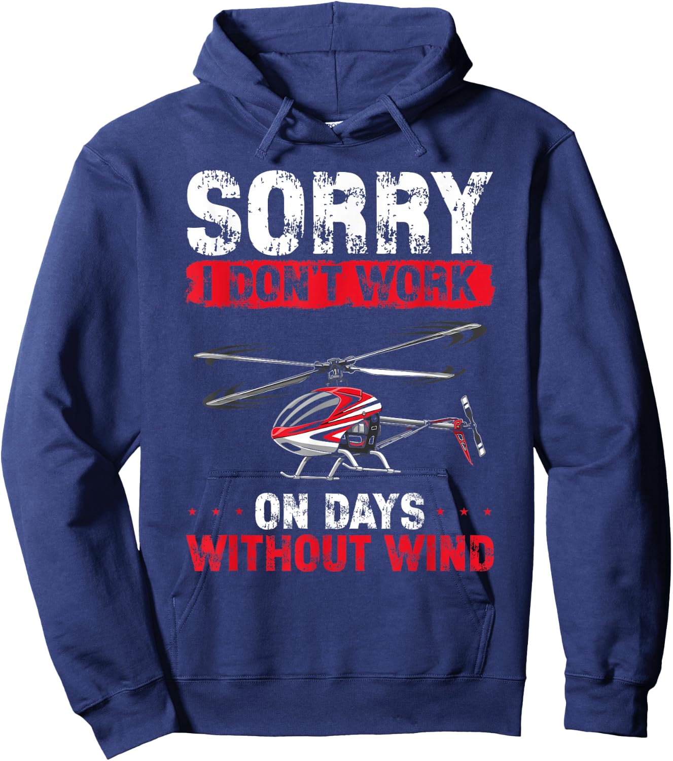 RC Helicopter Remote Control Design Graphic Hobby Pilot Hoodie - Hoodie | Navy