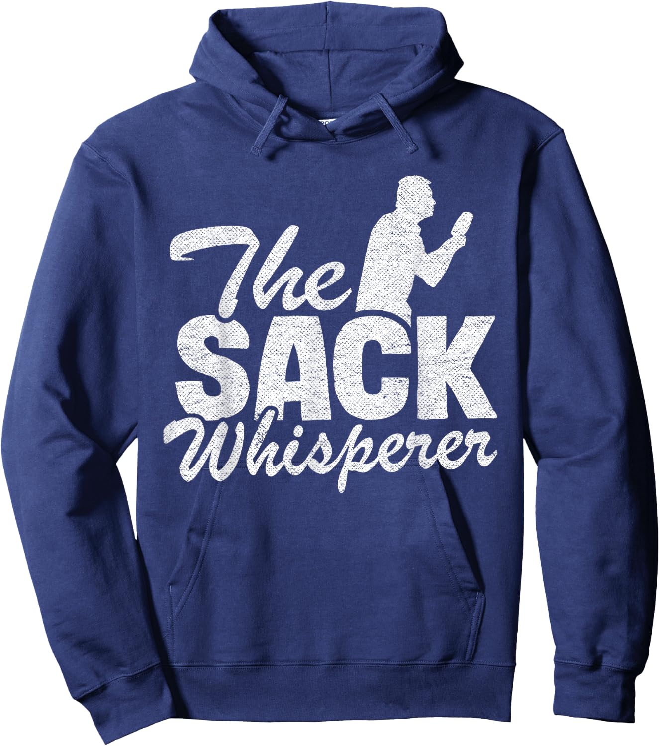 The Sack Whisperer Bean Bag Toss Funny Corn Hole Hoodie - Hoodie | Navy