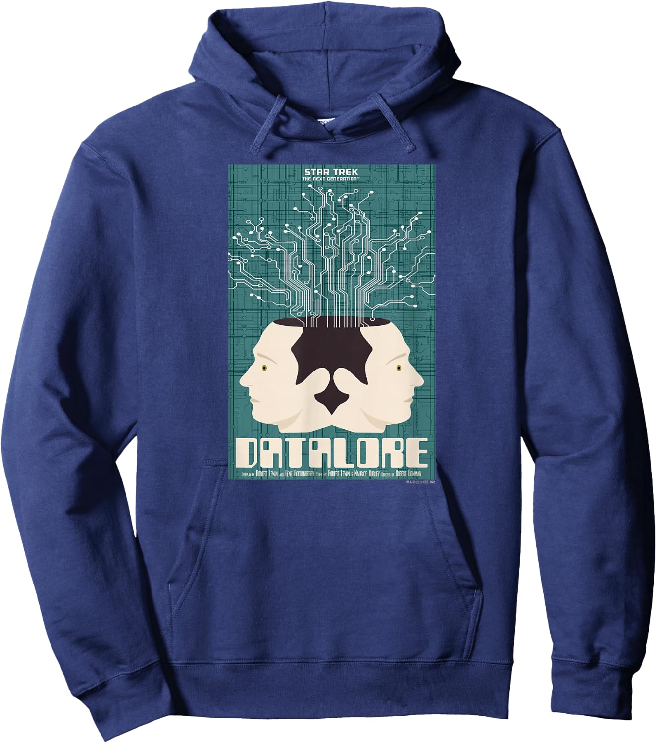 Star Trek: The Next Generation Juan Ortiz Datalore Hoodie - Hoodie | Navy