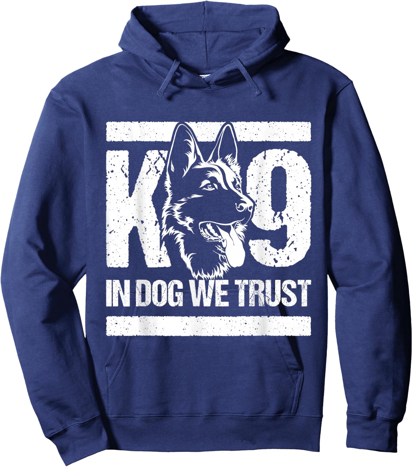 K-9 in Dogs We Trust - Blue Line K9 Dog Unit Police Officer Hoodie - Hoodie | Navy