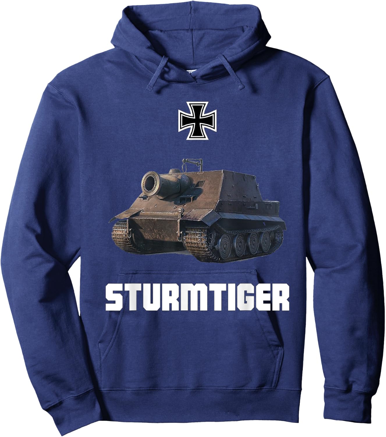 Sturmtiger German Heavy Tank WW2 Military Sturmmörser Tiger Hoodie - Hoodie | Navy