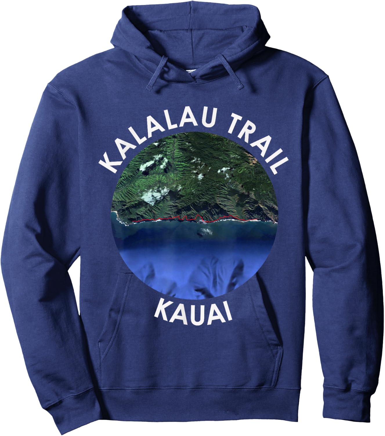 Kalalau trail shirt Hoodie - Hoodie | Navy