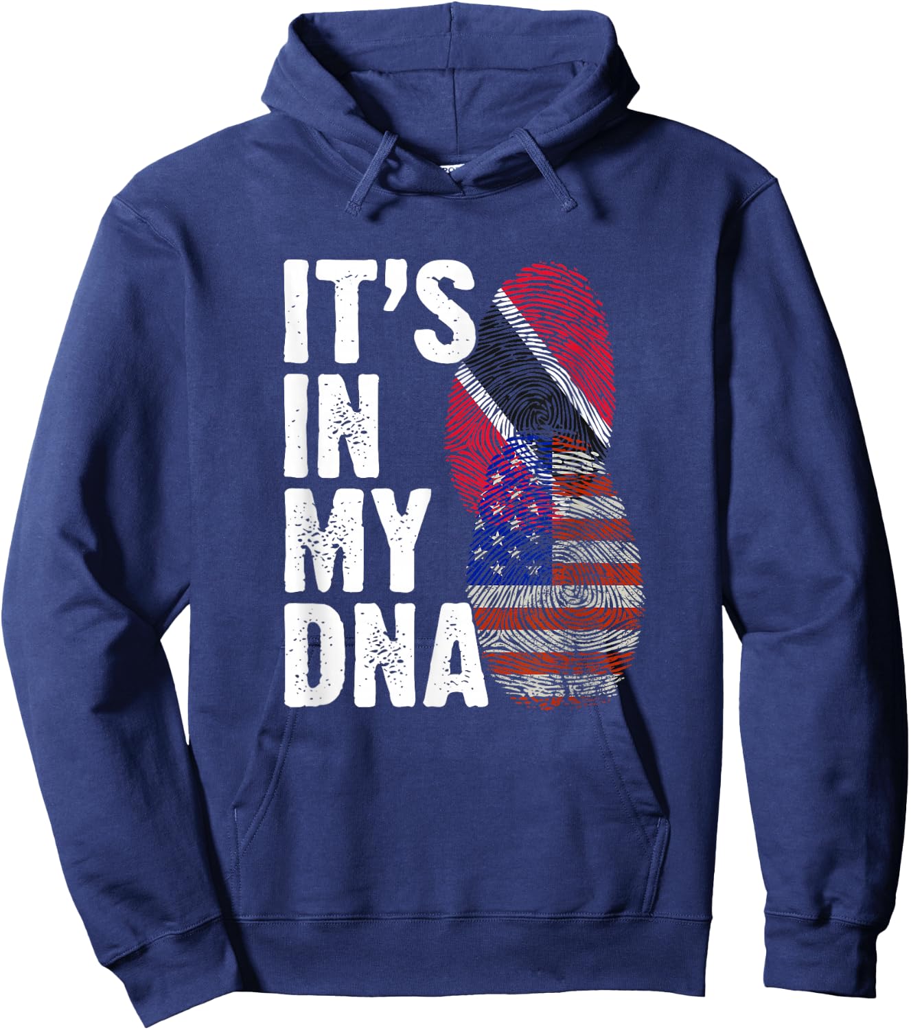 Trini American Flag Trinidadian Country Tobago Trinidad Hoodie - Hoodie | Navy