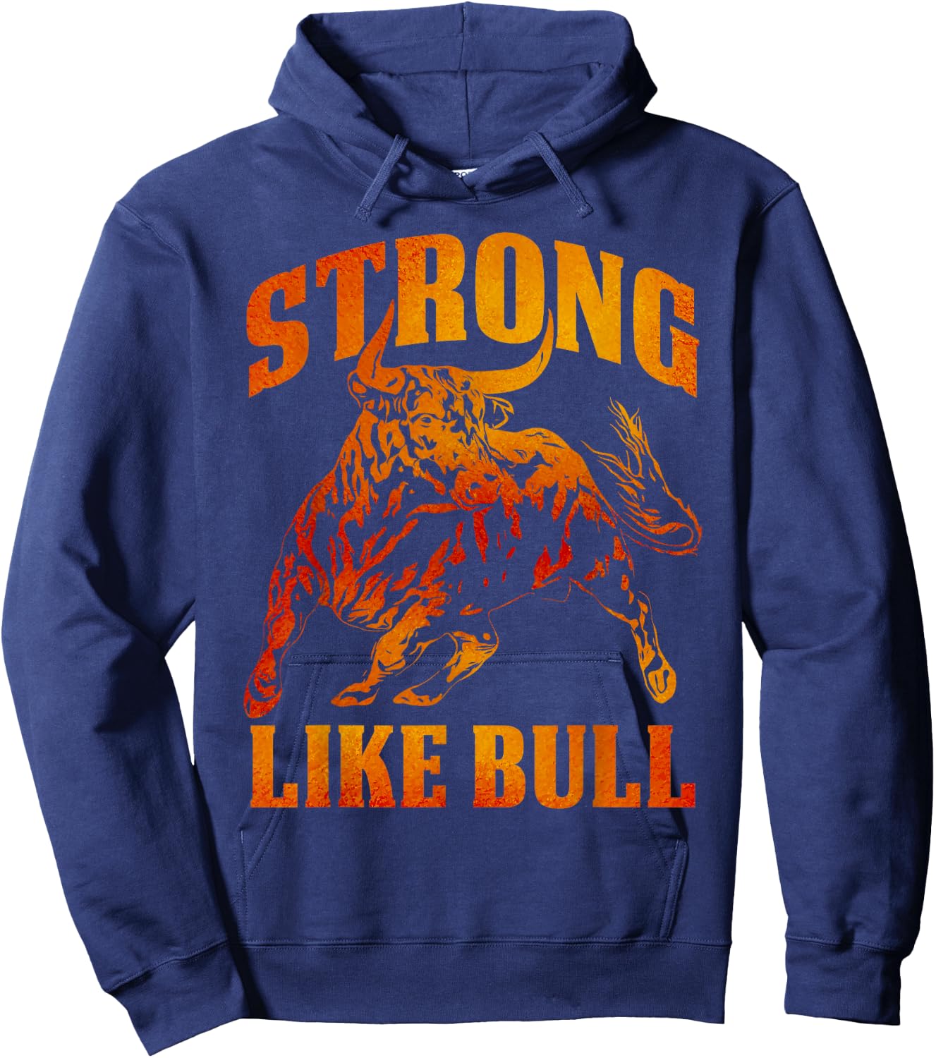 Strong Like A Bull Powerlifting Bodybuilding Hoodie - Hoodie | Navy