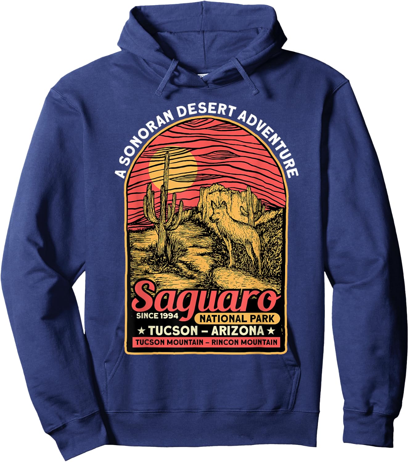 Saguaro National Park Sonoran Desert Tourist Souvenirs Hoodie - Hoodie | Navy