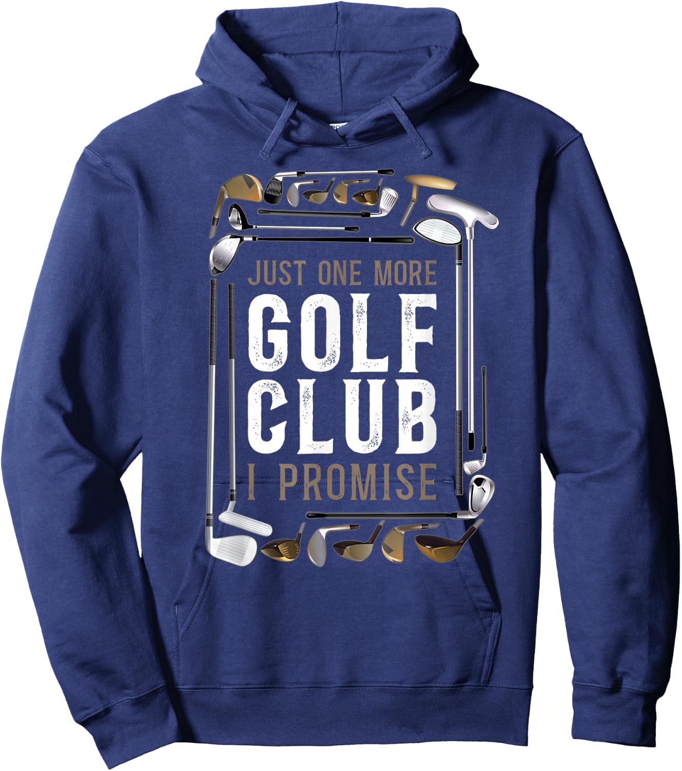 Golf Vintage Clubs Just One More Golf Club I Promise Hoodie - Hoodie | Navy