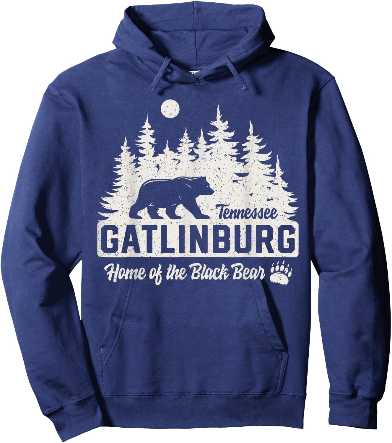 Gatlinburg Tennessee Black Bear Great Smoky Mountains Hoodie - Hoodie | Navy