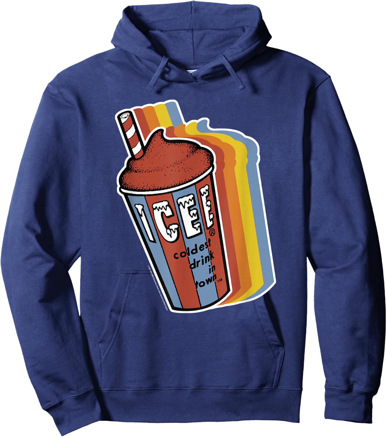 ICEE Classic Vintage Rainbow ICEE Hoodie - Hoodie | Navy