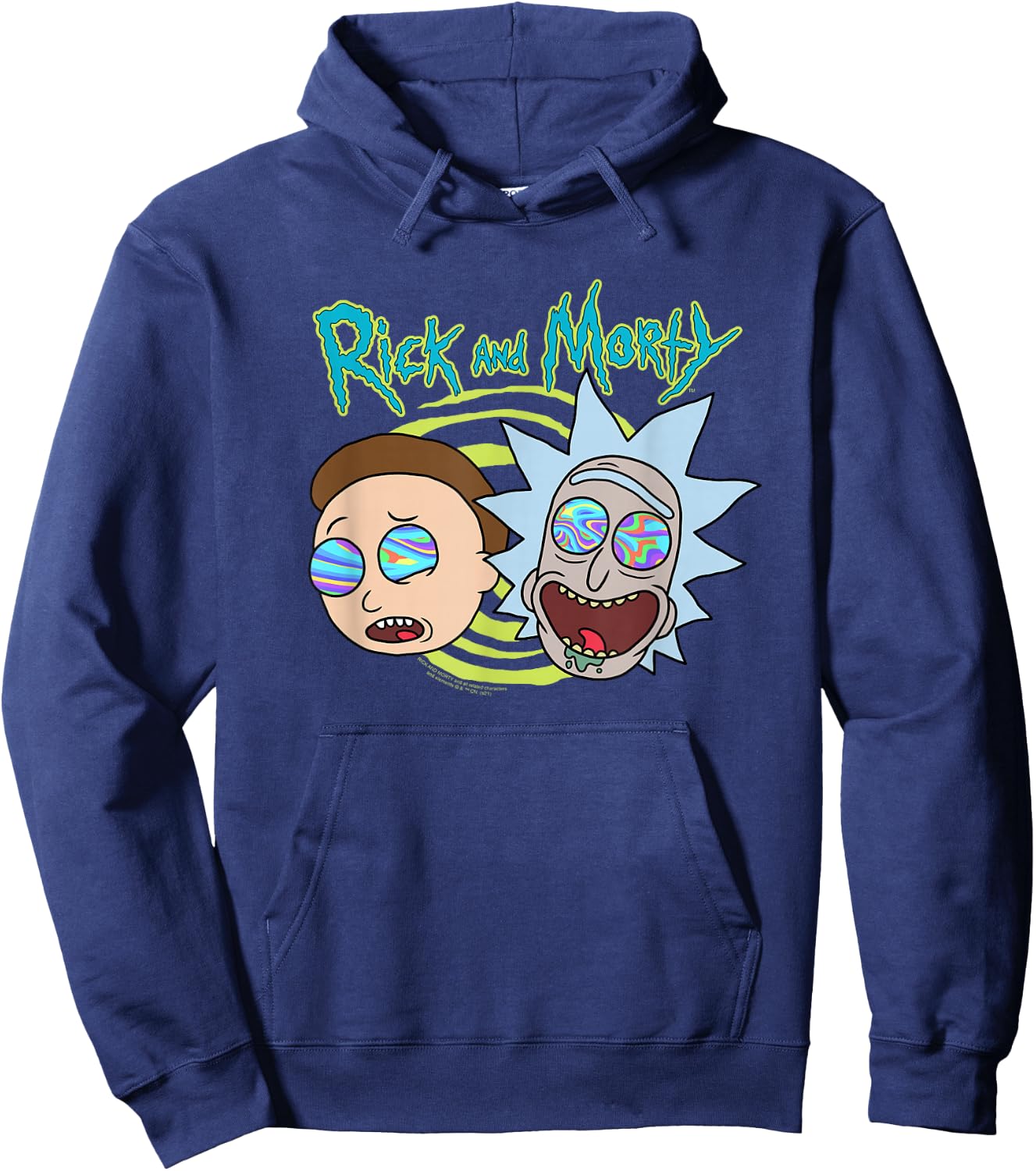 Rick and Morty Blown Minds Hoodie - Hoodie | Navy