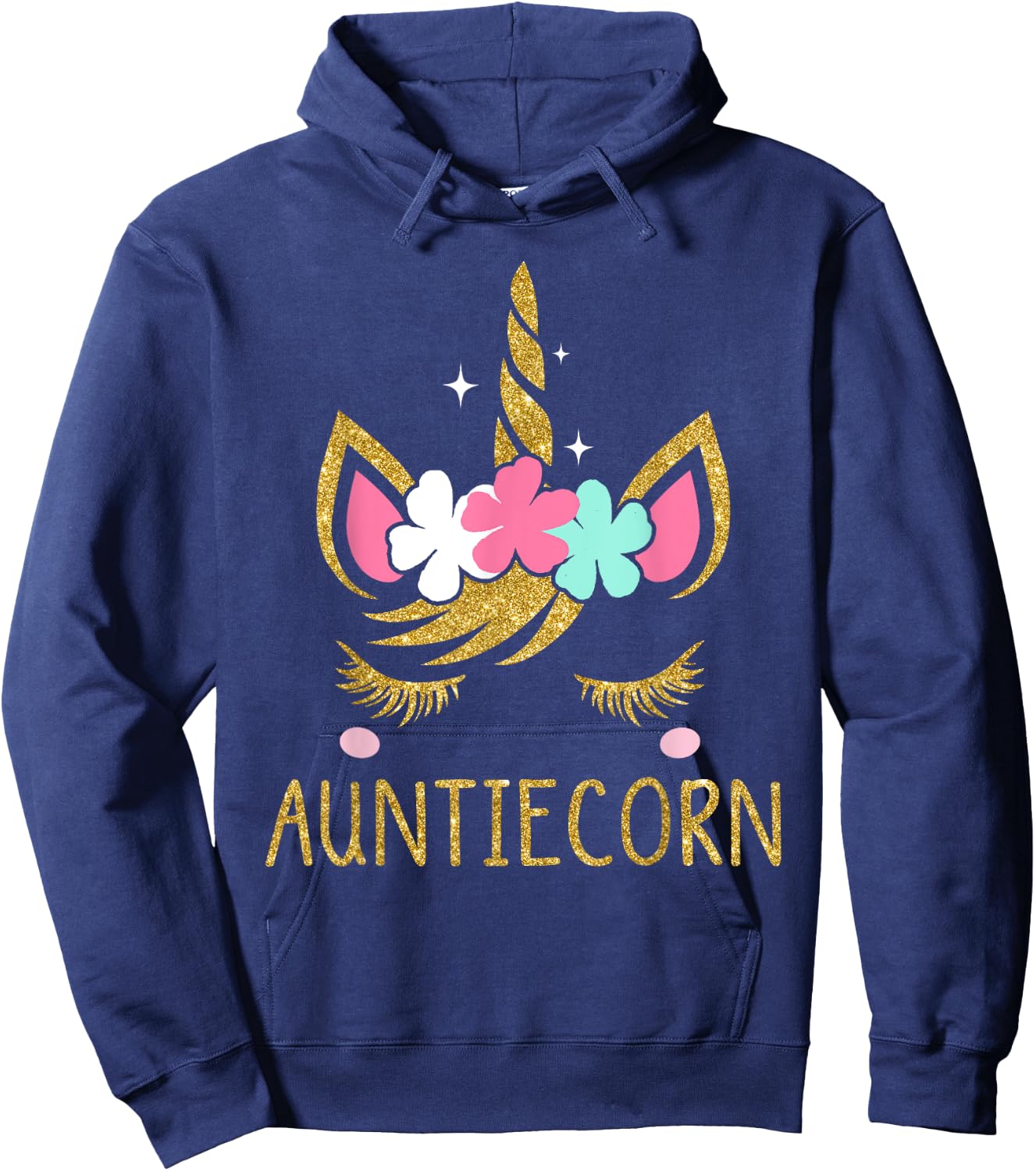 Auntiecorn Unicorn Auntie Hoodie - Hoodie | Navy