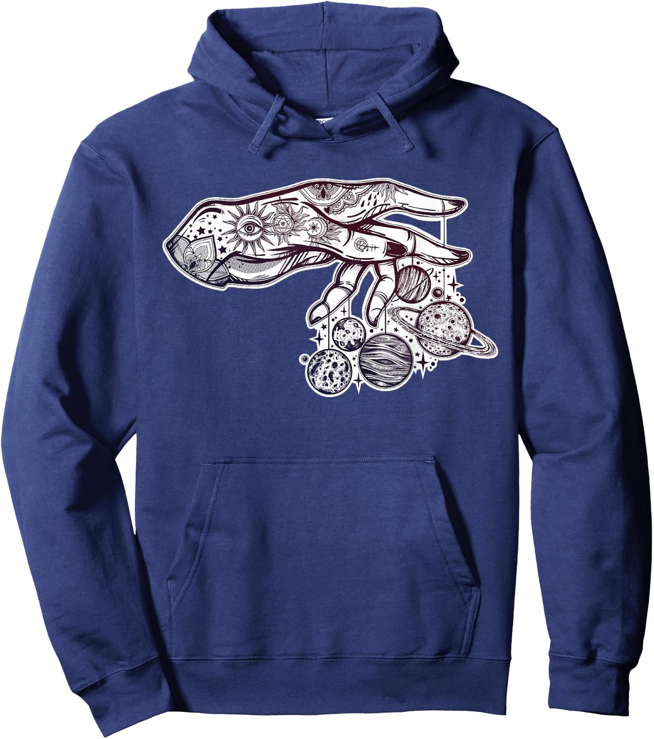 String Theory - Celestial Universe Astrology Orbit Hoodie - Hoodie | Navy