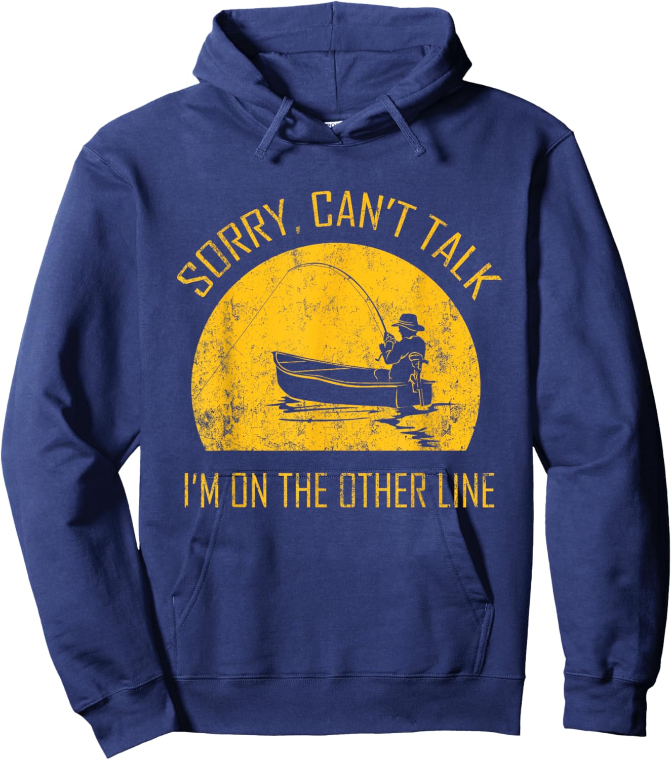 Sorry, Can't Talk I'm On the Other Line Hoodie - Hoodie | Navy