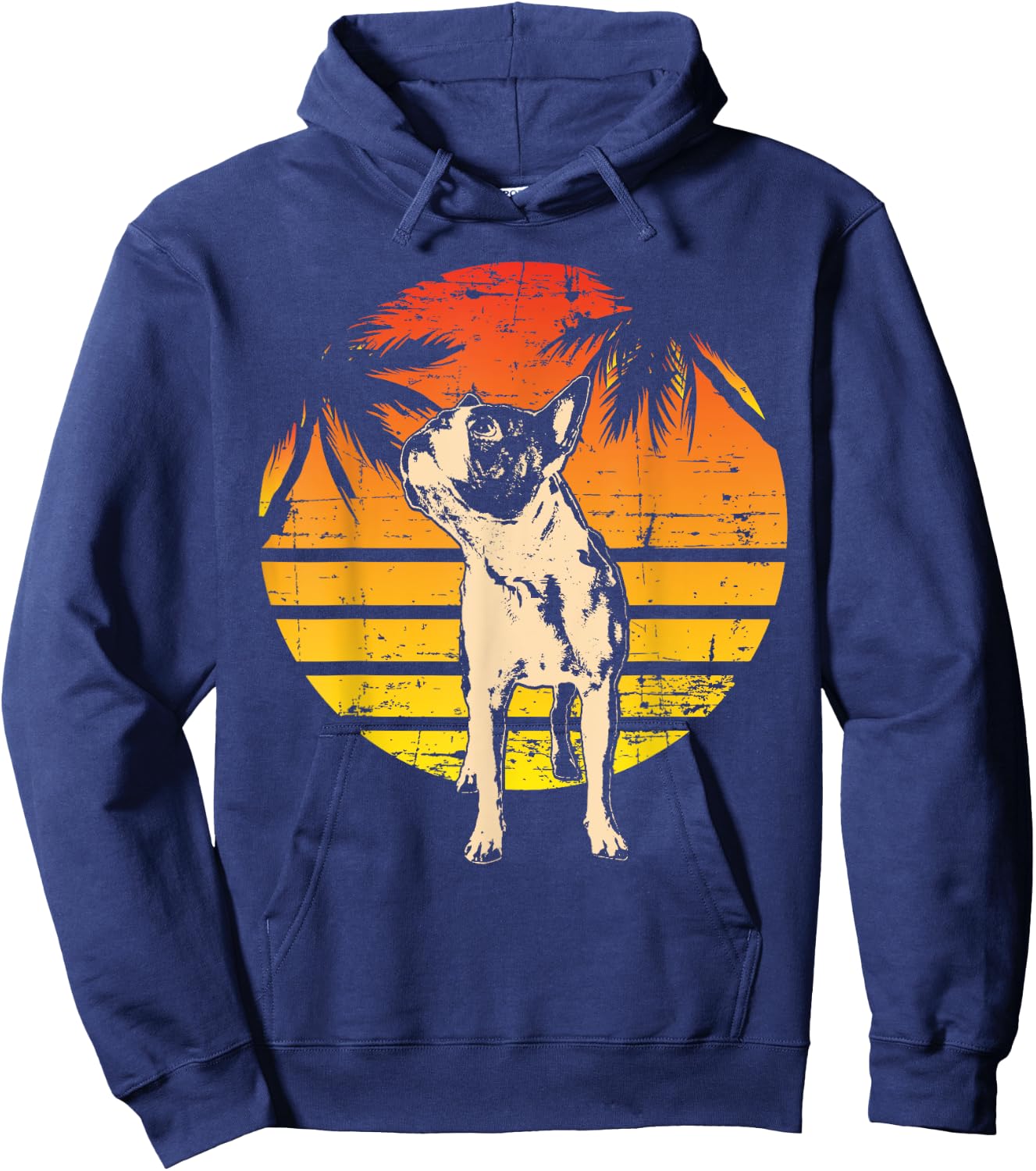 Boston Terrier Boston-Bulldog Women Kids Hoodie - Hoodie | Navy