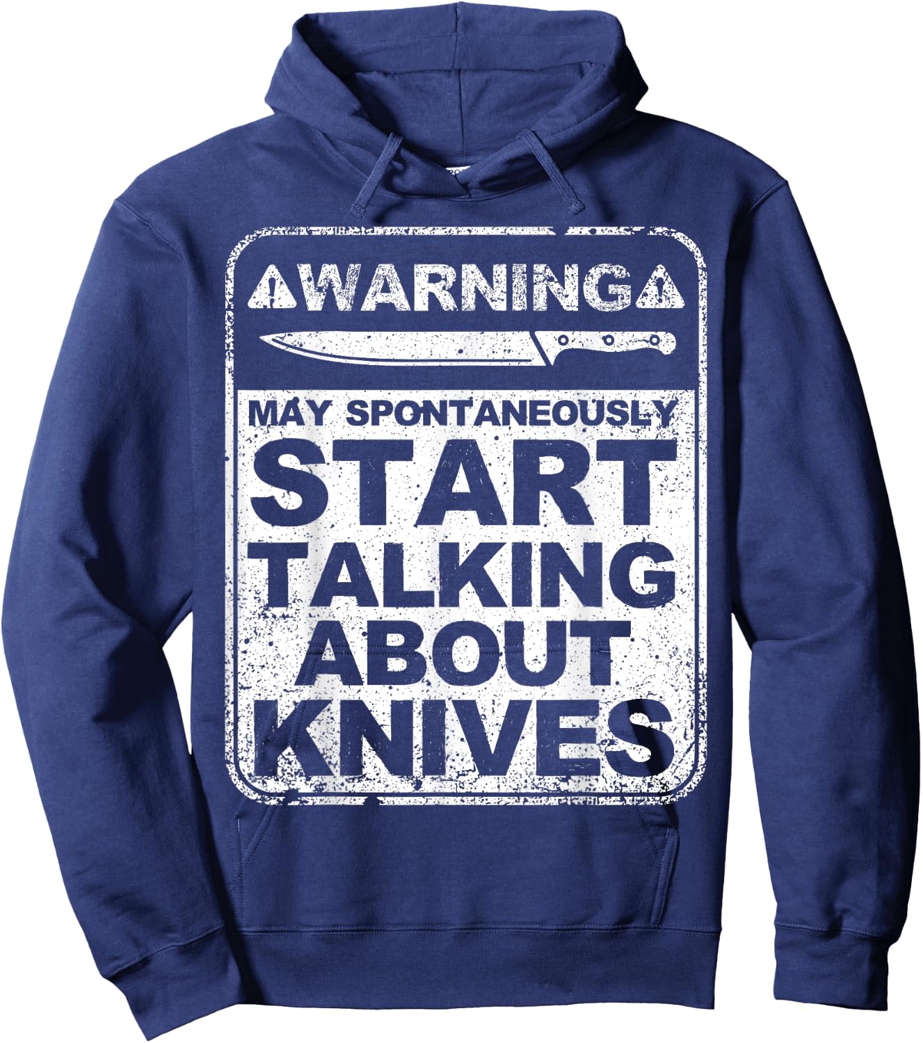 Funny Knife Collector Design Men Women Knife Lovers Butchers Hoodie - Hoodie | Navy