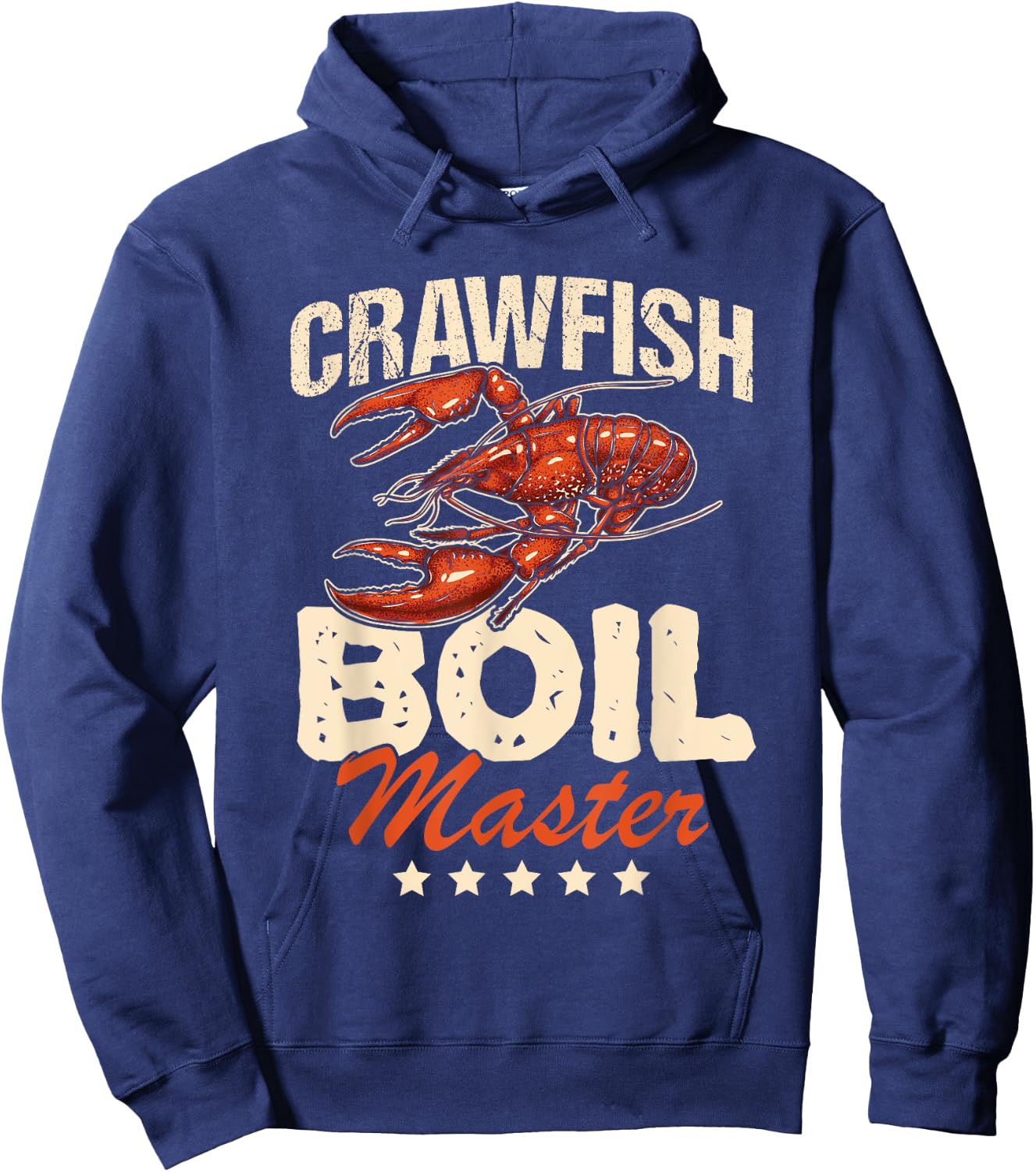Crawfish Boil Master Vintage Funny Gift Hoodie - Hoodie | Navy
