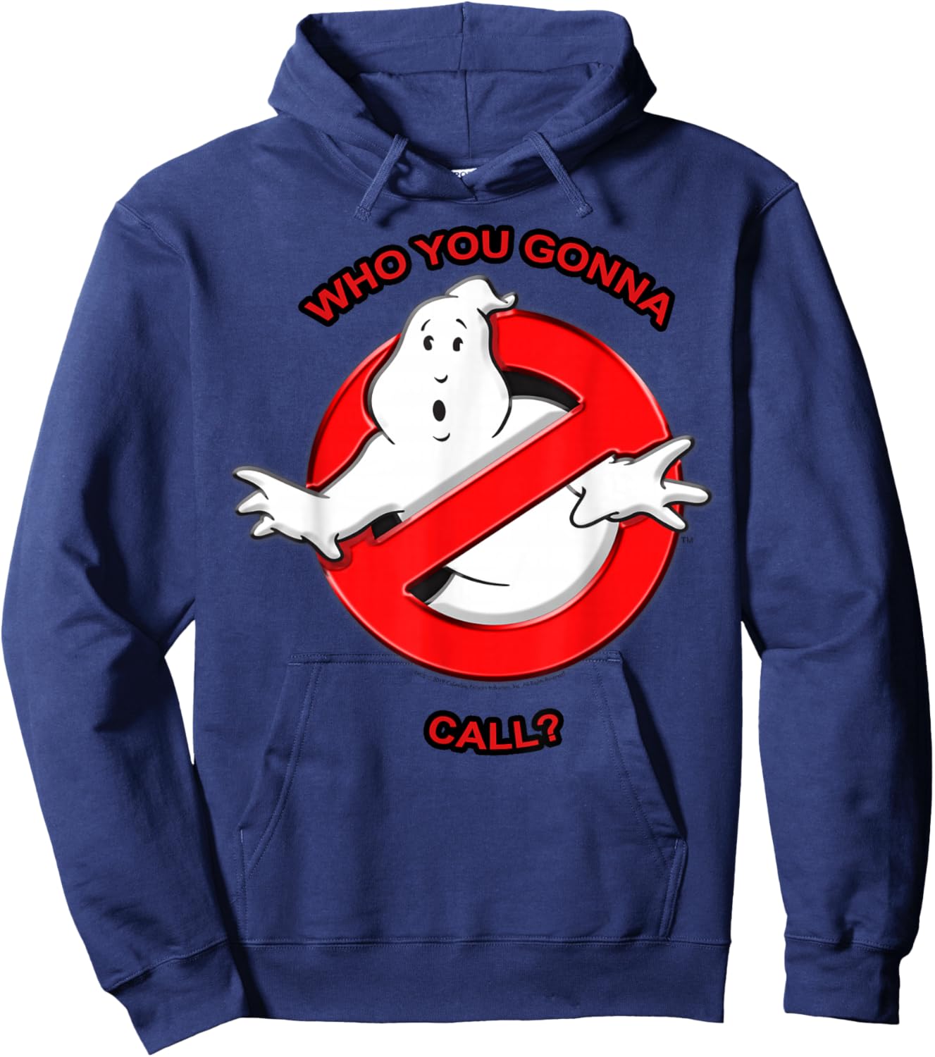 Ghostbusters Who You Gonna Call? Logo Hoodie - Hoodie | Navy