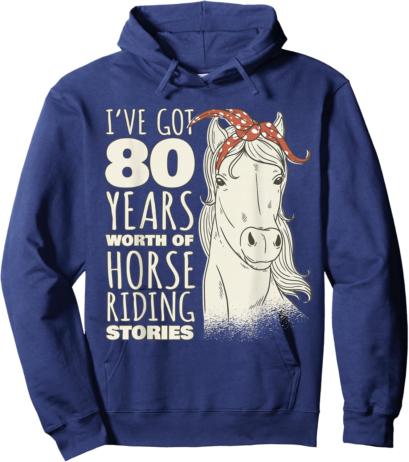 80th Birthday 80 Year Old Rider Hoodie - Hoodie | Navy