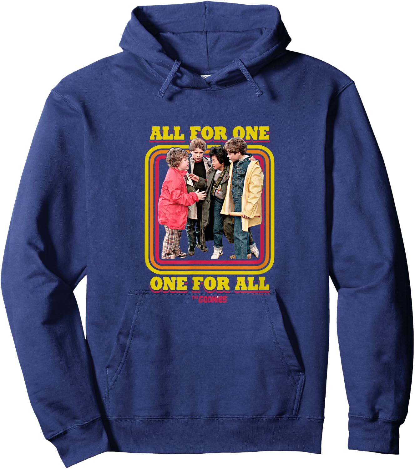 The Goonies All For One Group Edit Hoodie - Hoodie | Navy