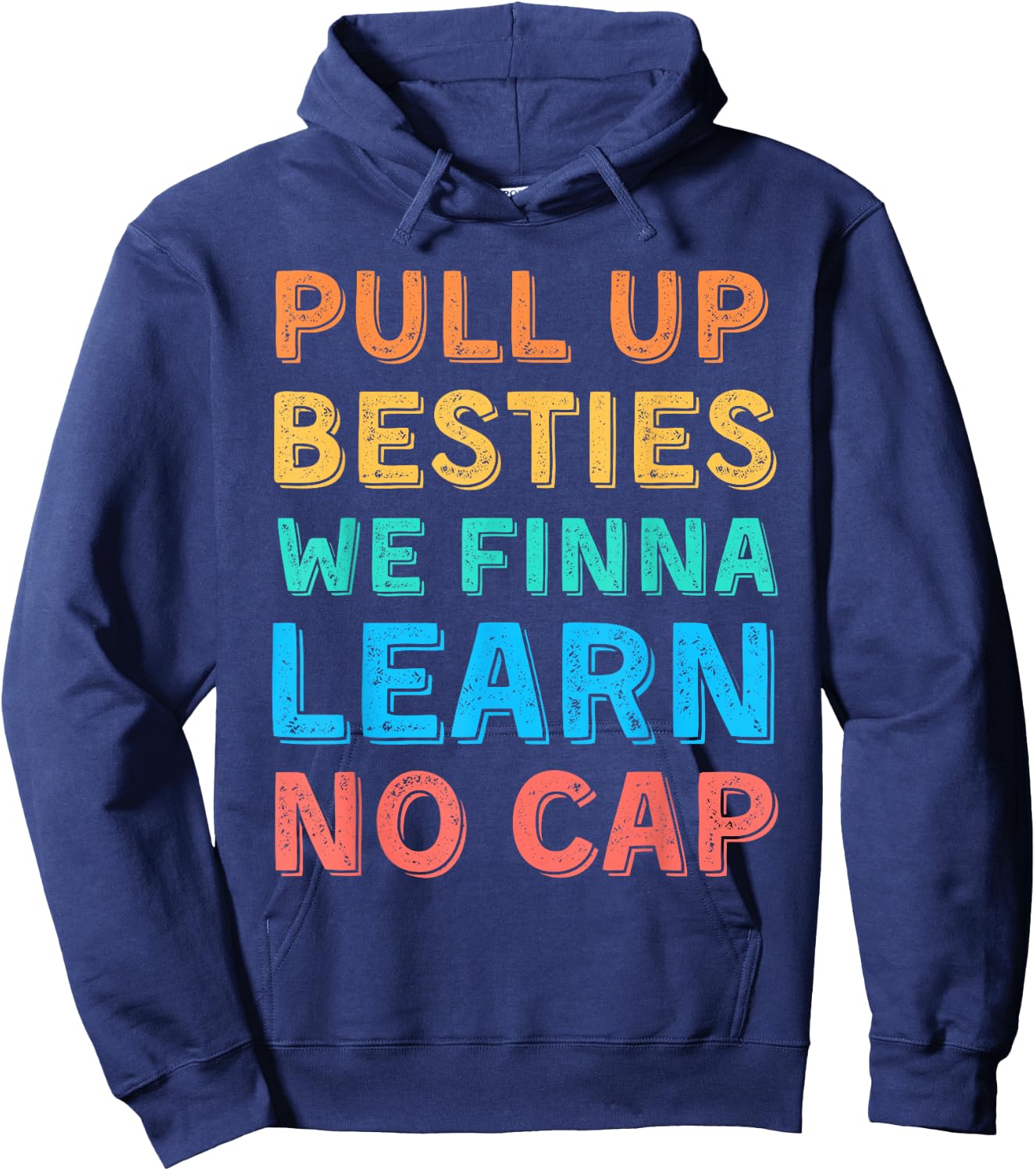 Funny Middle School Teacher Back to School Gen Alpha Slang Hoodie - Hoodie | Navy