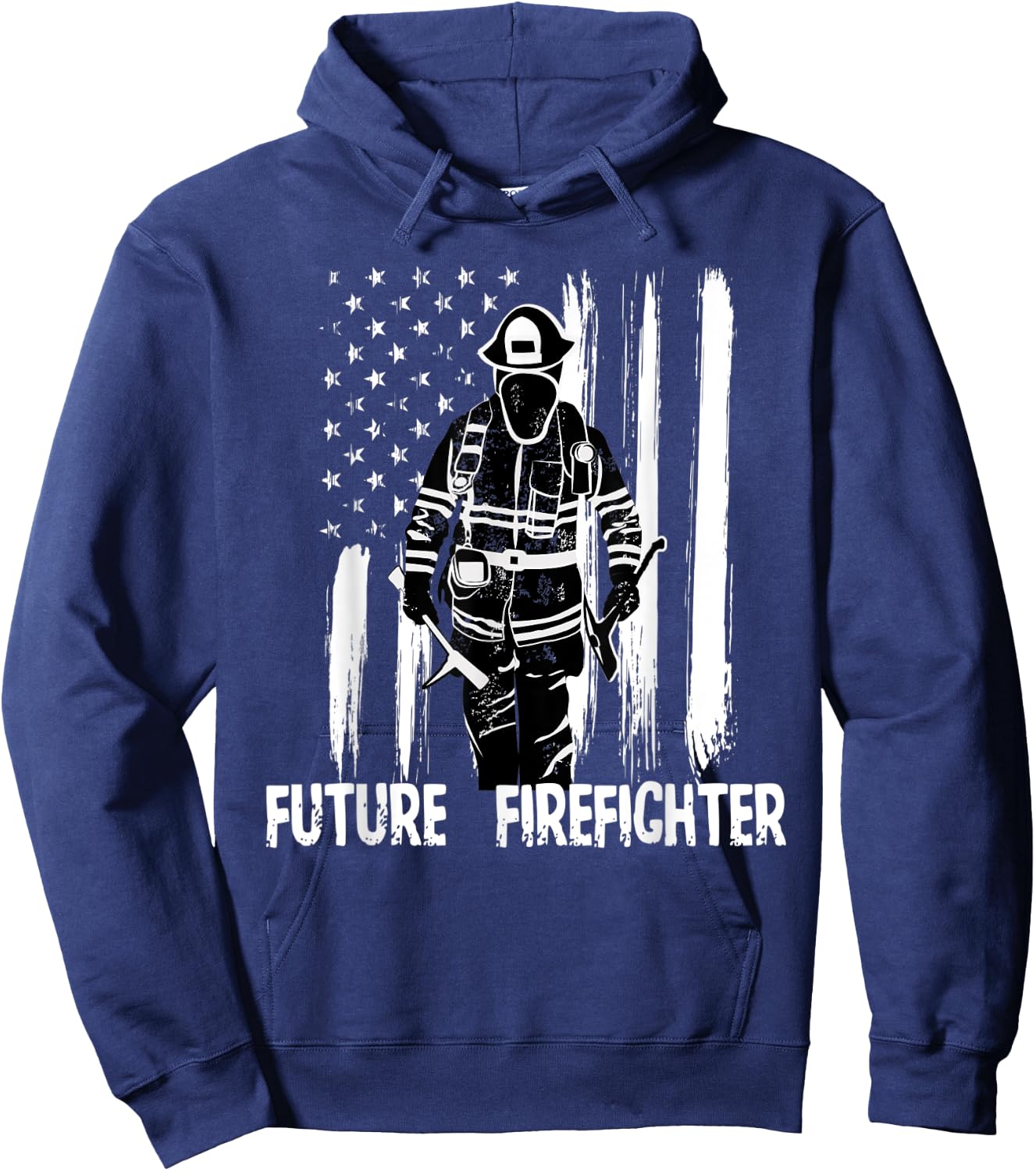Future Firefighter Shirt Fireman Gift Kid Boy Girl Hoodie - Hoodie | Navy
