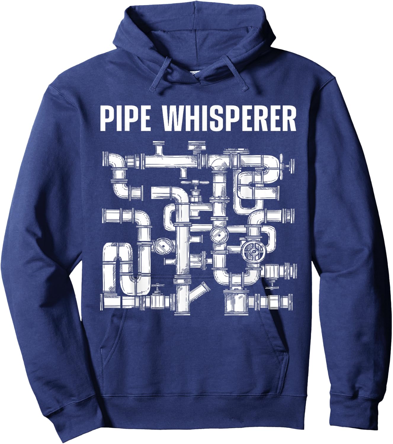 Best Plumber Art Women Plumbing Gag Novelty Plumber Hoodie - Hoodie | Navy