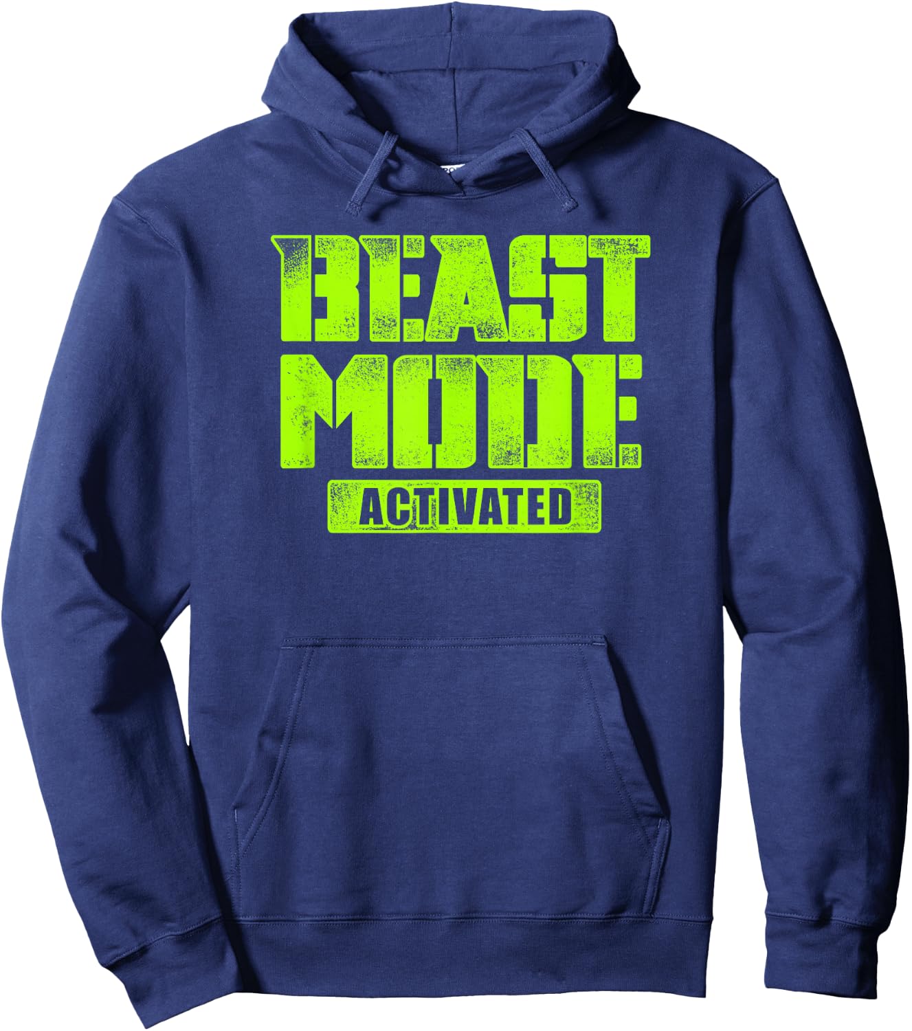 Trendy Graphic Beast Mode Activated Hoodie - Hoodie | Navy