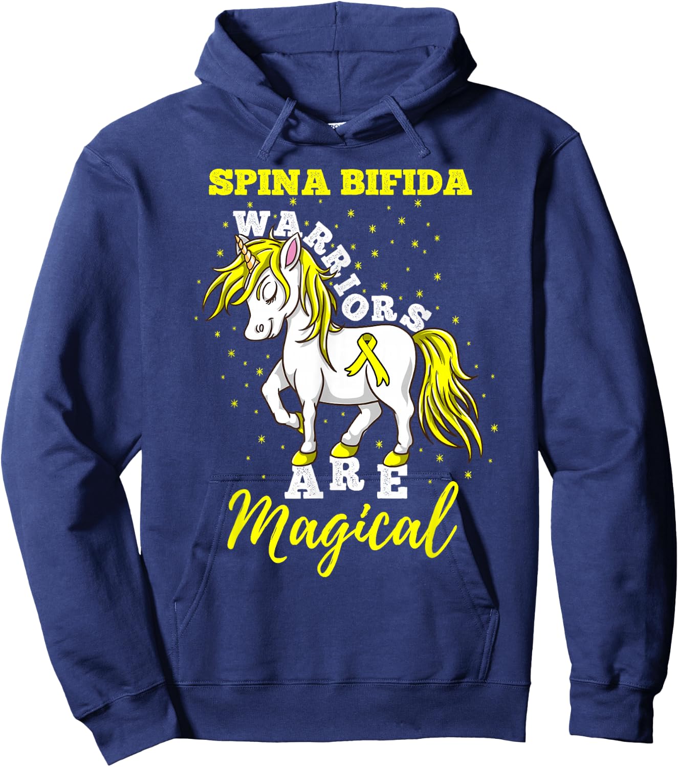 Spina Bifida Warriors Are Magical Spina Bifida Awareness Hoodie - Hoodie | Navy