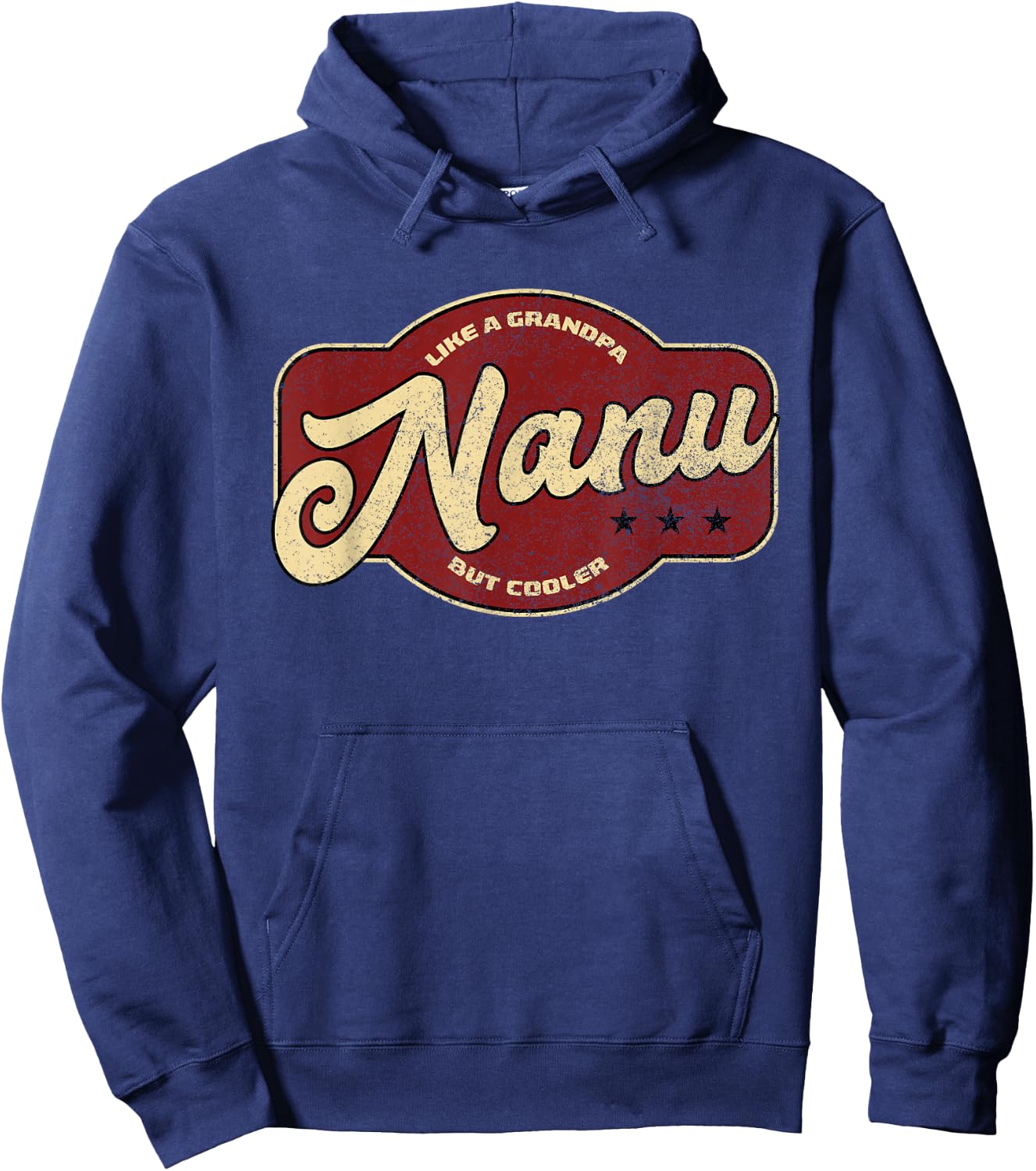 Vintage Nanu Like a Grandpa but Cooler - Indian Grandpa Hoodie - Hoodie | Navy