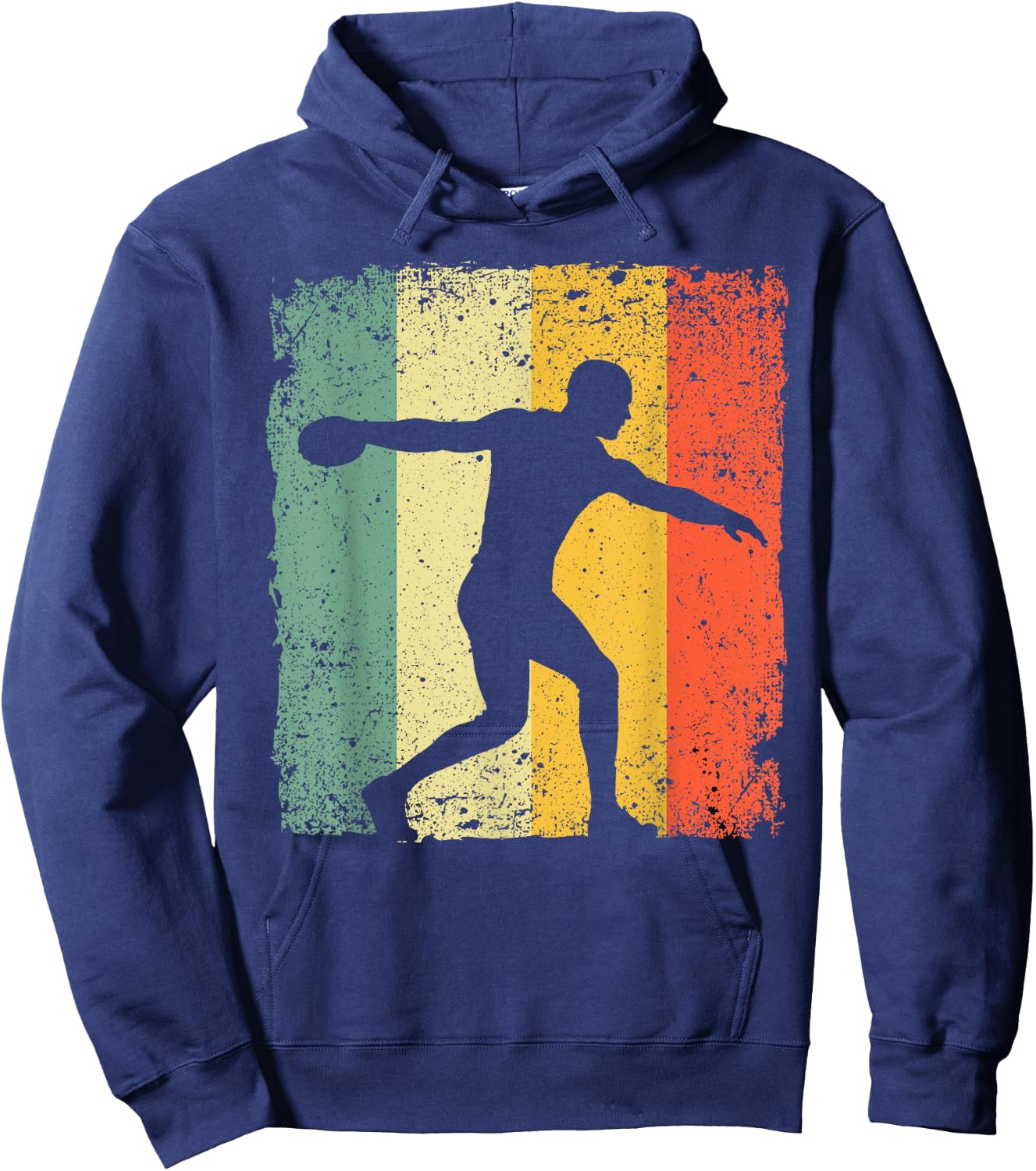 Funny Discuss Throwing Design Discuss Throw Track And Field Hoodie - Hoodie | Navy