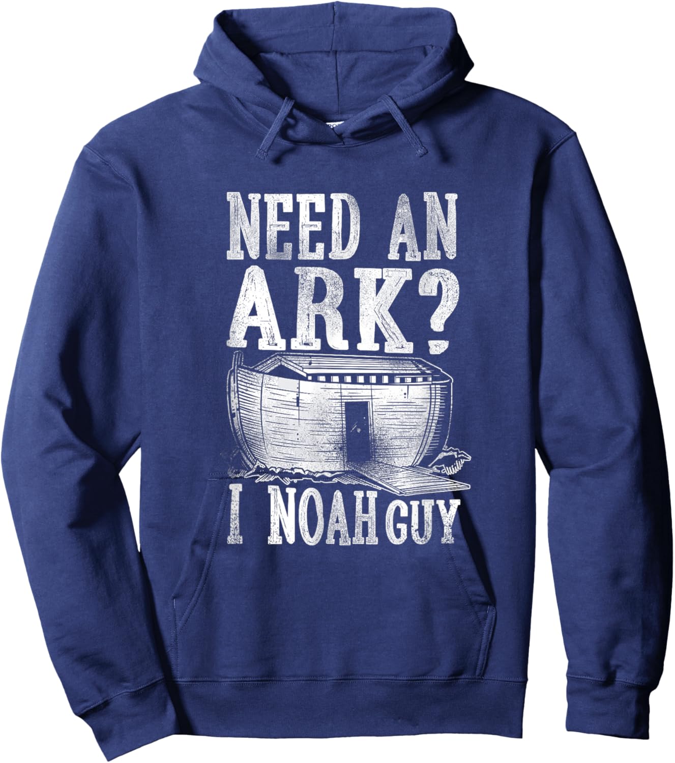 Christian Bible Verse Need An Ark? I Noah Guy Hoodie - Hoodie | Navy