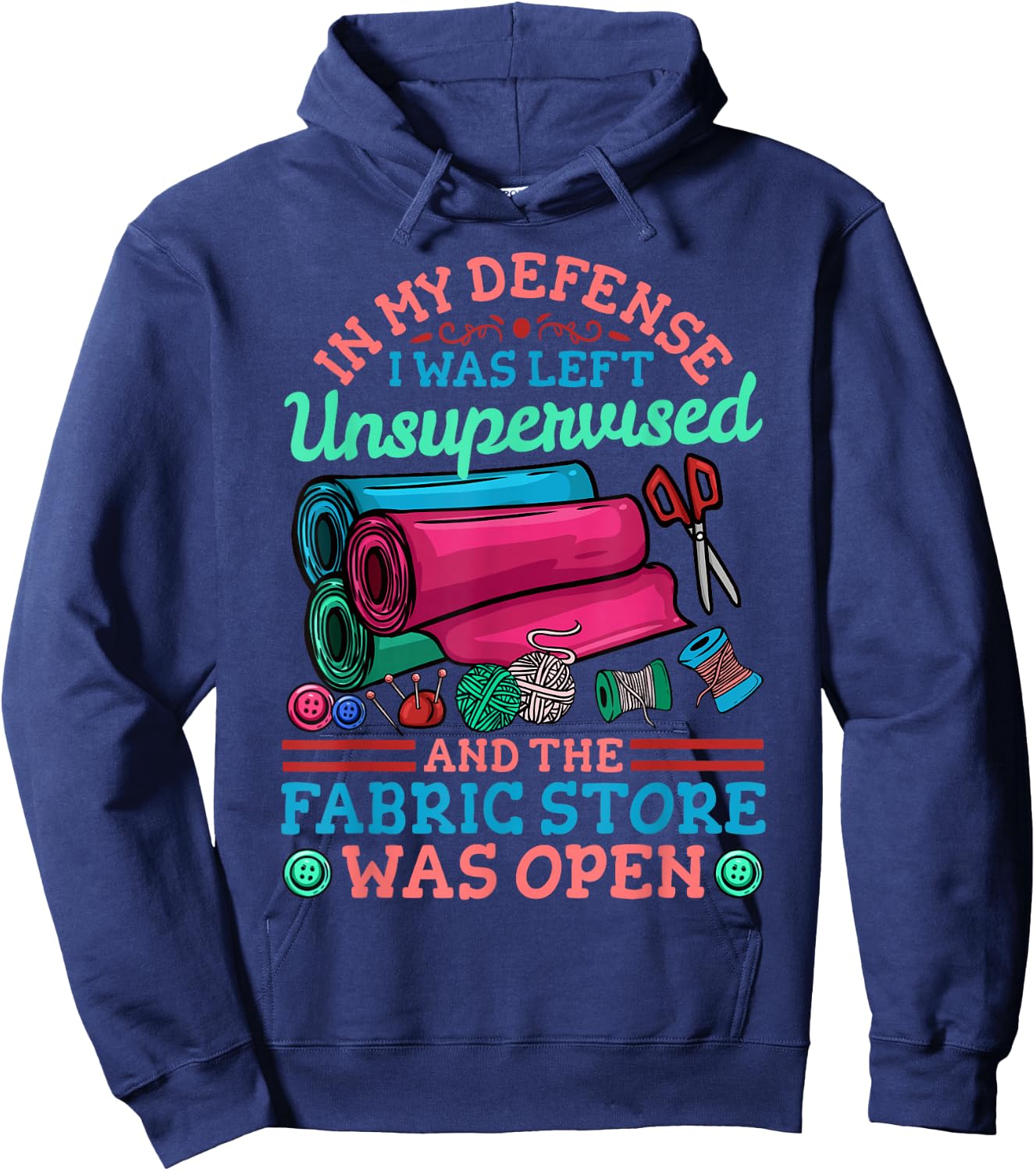 Quilting Quilter Sewing Hoodie - Hoodie | Navy