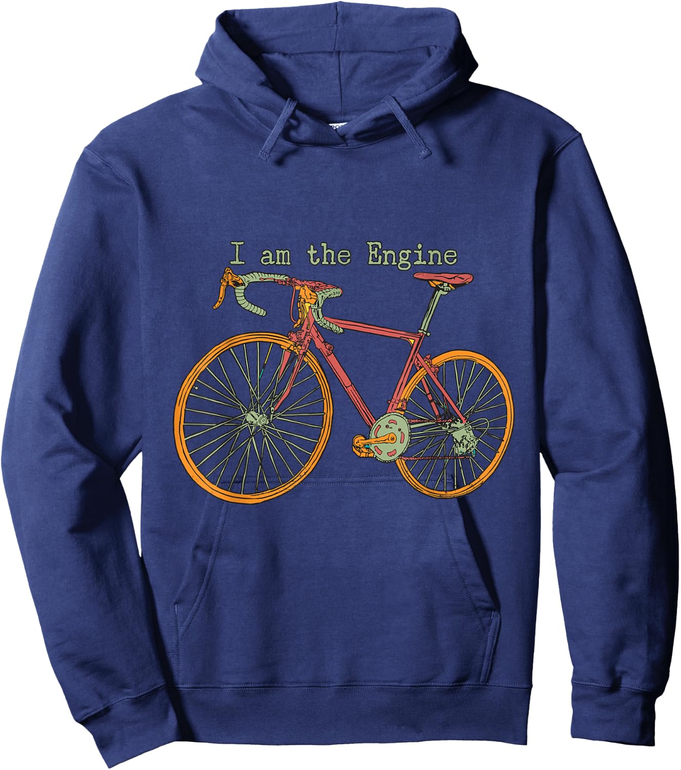 I Am The Engine Bike Mountain Biking Hoodie - Hoodie | Navy