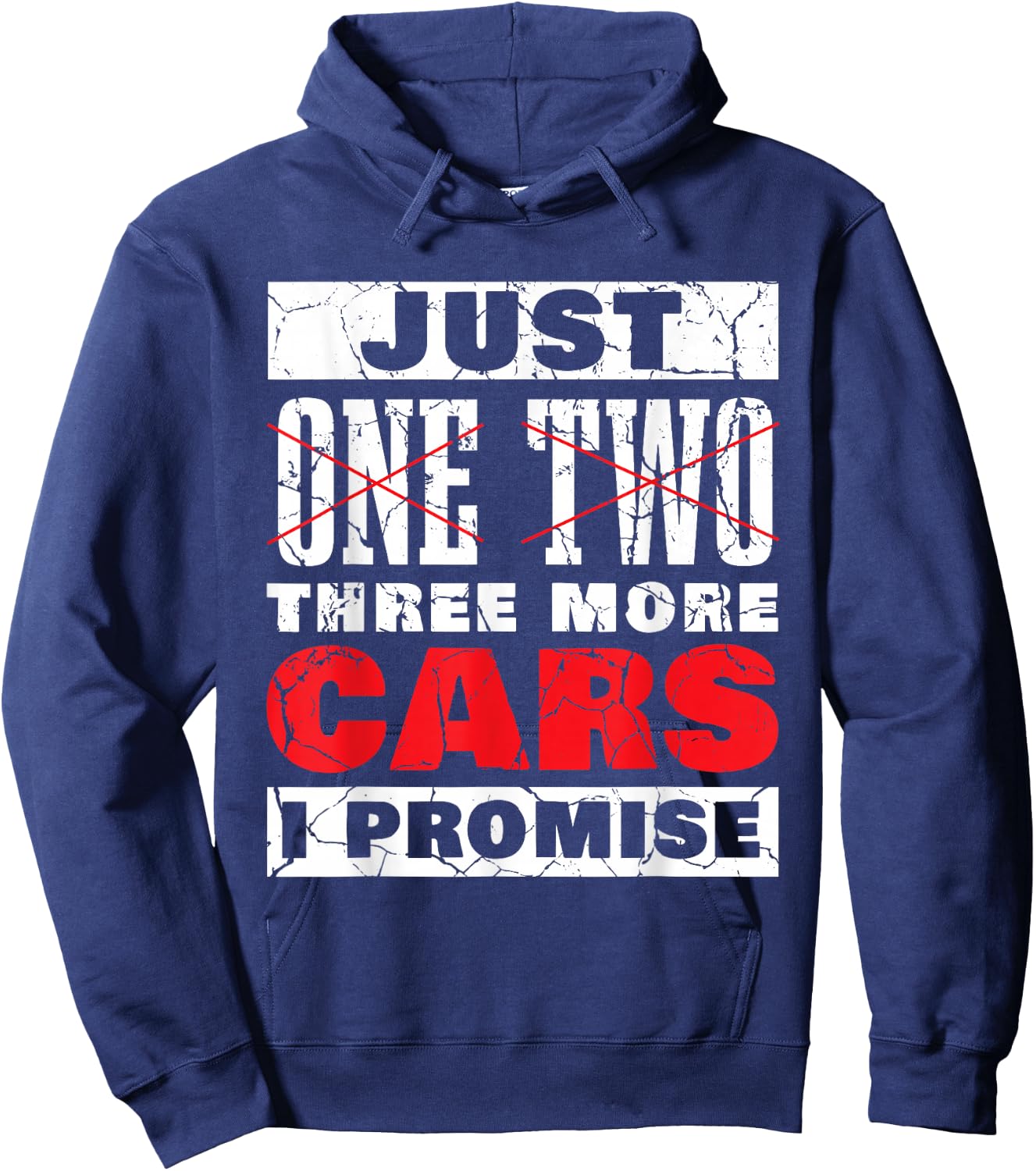 Just One More Car Part I Promise Funny Cars Owner Driver Hoodie - Hoodie | Navy