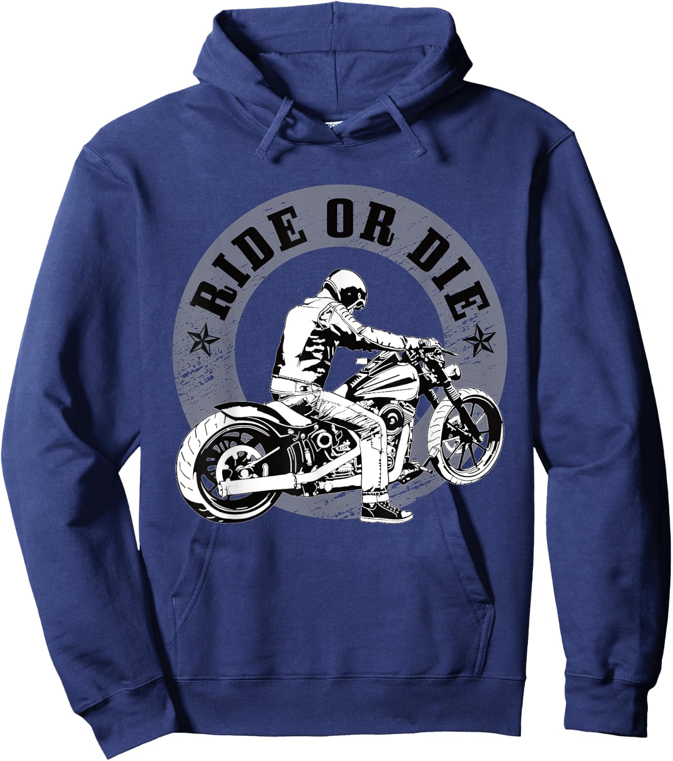 Ride or Die Motorcycle Hoodie - Hoodie | Navy