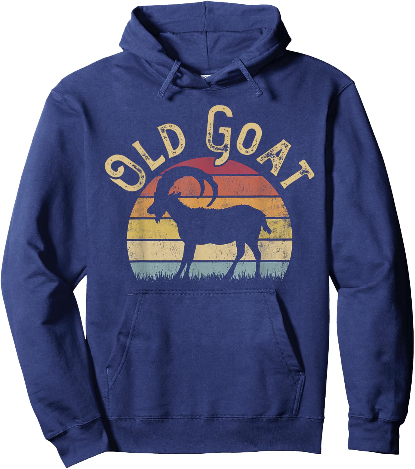 Old Goat Vintage I like Goats Funny Goat Lover Theme Hoodie - Hoodie | Navy