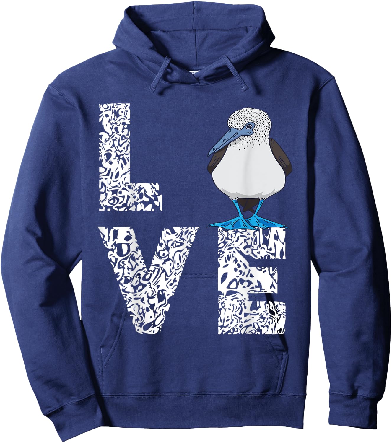 Blue Footed Boobies Tropical Sea Bird Boobies Lovers Love Hoodie - Hoodie | Navy
