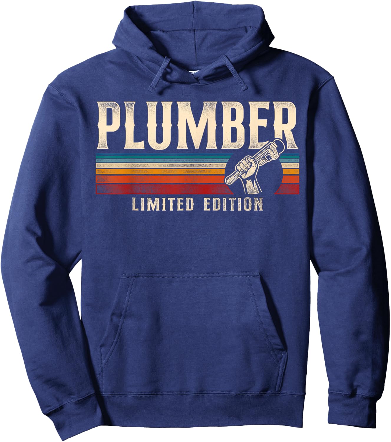 Plumbing Plumber Vintage Retro Plumber Limited Edition Hoodie - Hoodie | Navy