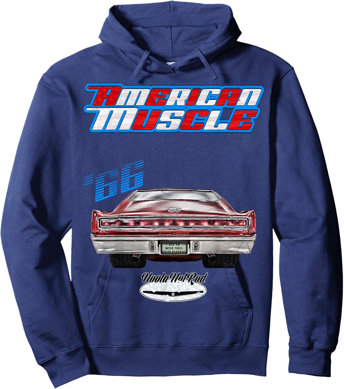1966 Charger,Super Bee,Hot Rod,Muscle Car,Magnum,Wedge,R/T Hoodie - Hoodie | Navy