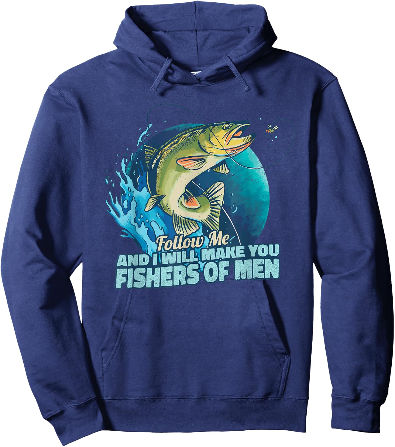 Follow me And I will make you a fishers of men for fishermen Hoodie - Hoodie | Navy