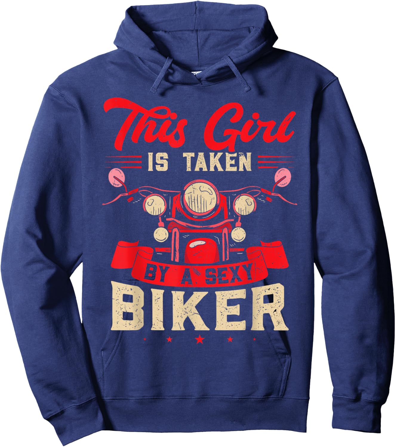 Sorry this Girl is taken by a sexy Biker Hoodie - Hoodie | Navy