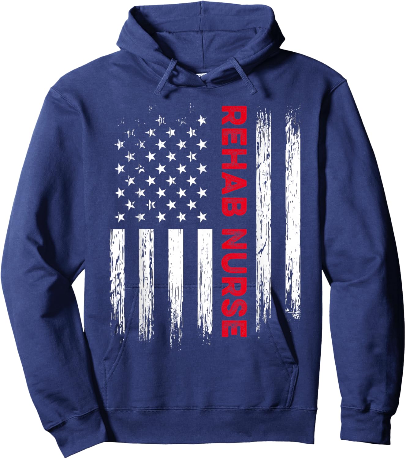Rehab Nurse America Rehabilitation Nursing RN Hoodie - Hoodie | Navy