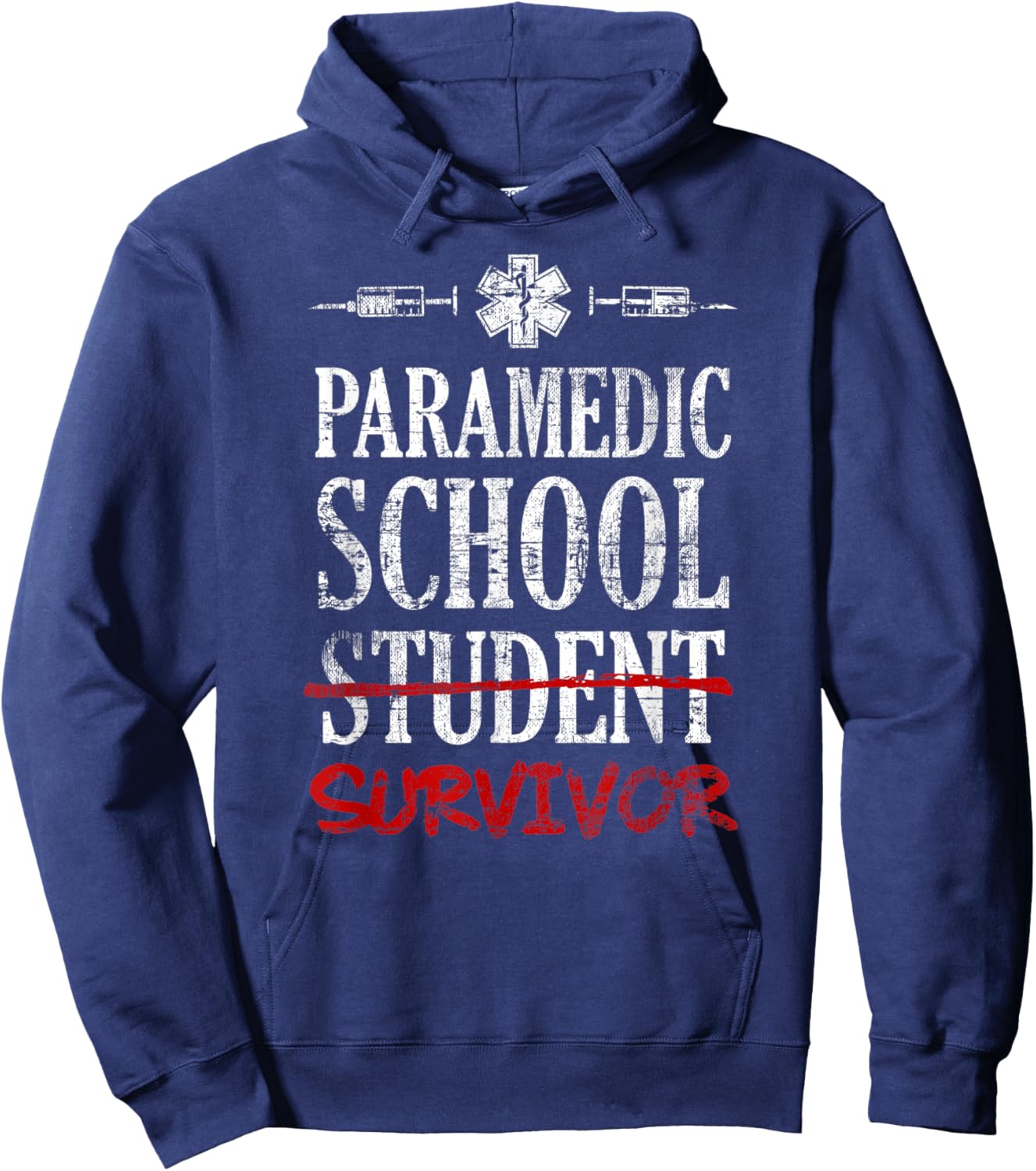 Paramedic School Survivor Hoodie - Hoodie | Navy