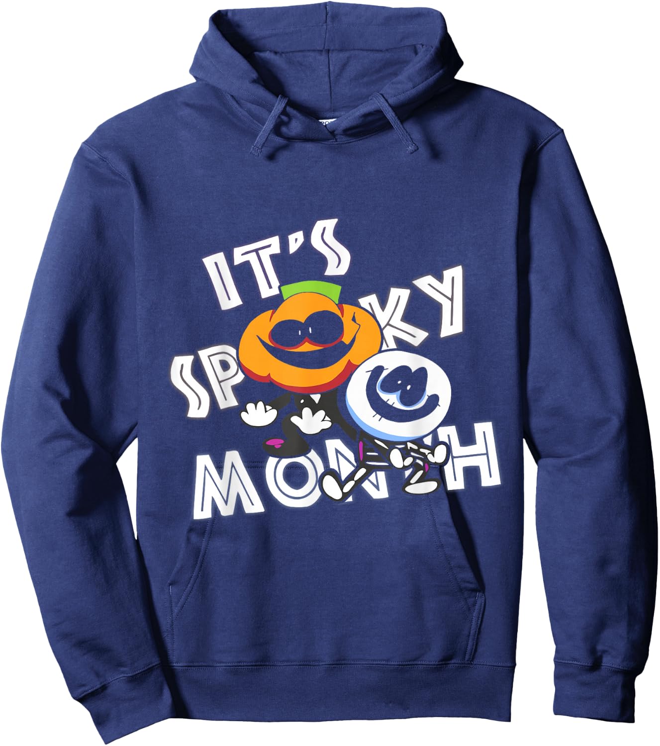 Retro Skid And Pump It's Spooky Month Hoodie - Hoodie | Navy