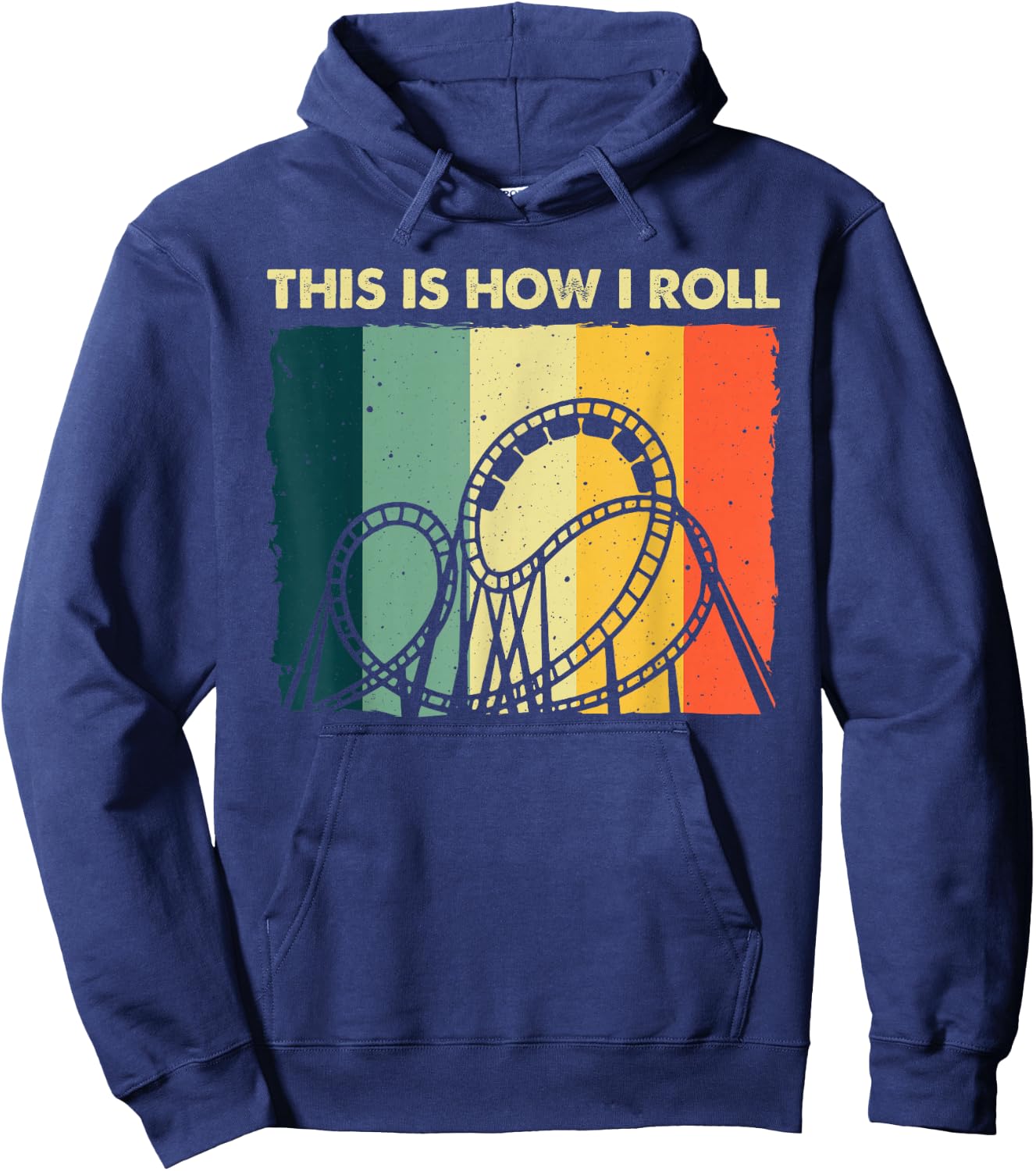 Cool Roller Coaster Women Ride Roller Coaster Lovers Hoodie - Hoodie | Navy