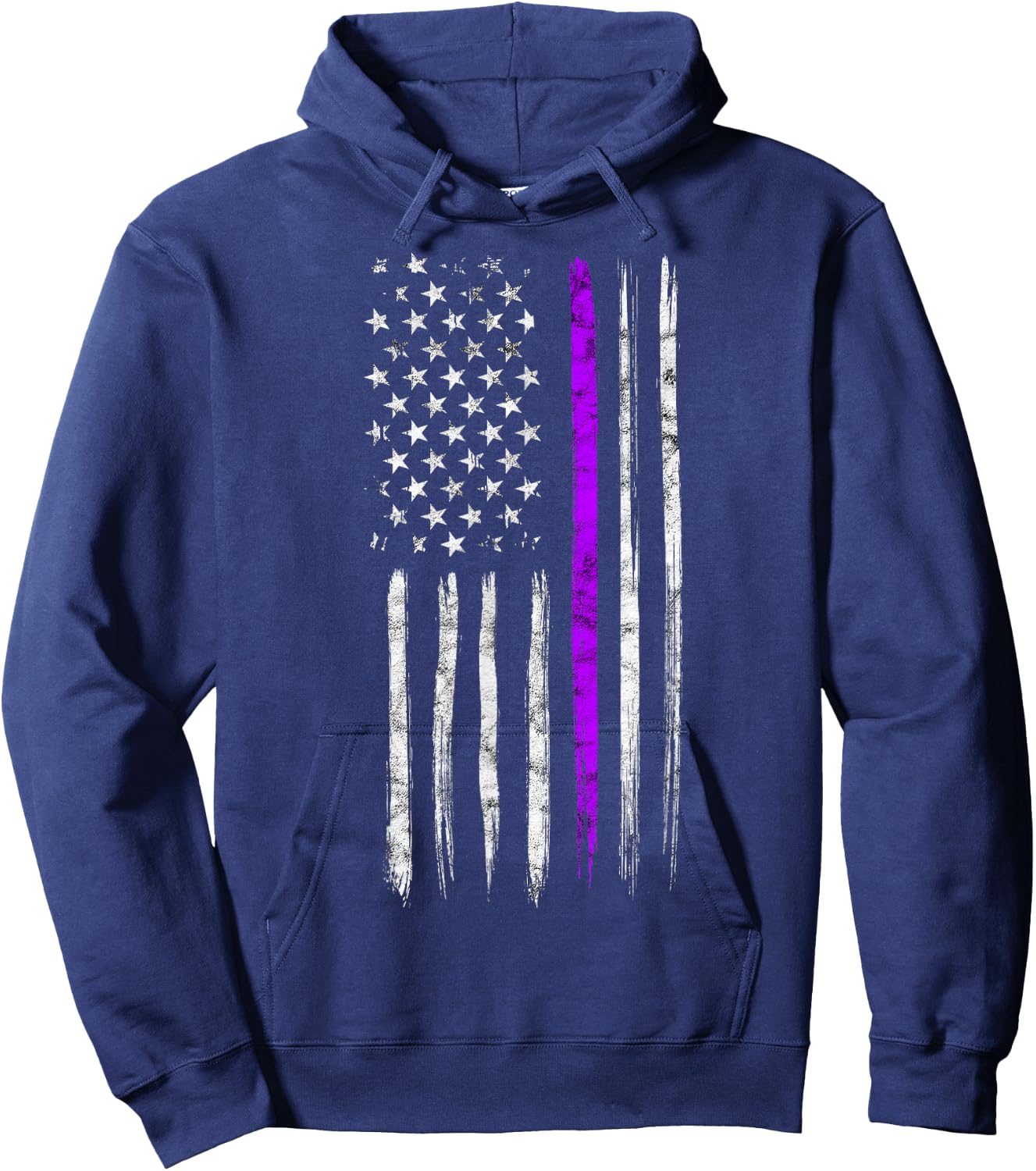 Purple Heart Day Design Military Saying Proud Of Our Veteran Hoodie - Hoodie | Navy