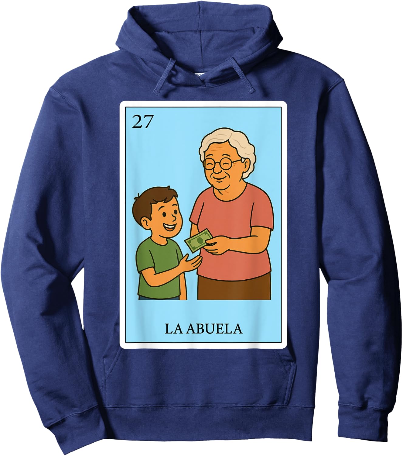 La Abuela Generosa | Spanish-Mexican Bingo Gifts for Abuela Hoodie - Hoodie | Navy