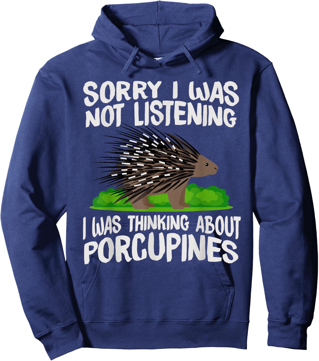 Porcupine Conservation Animal Rodent - Porcupine Hoodie - Hoodie | Navy