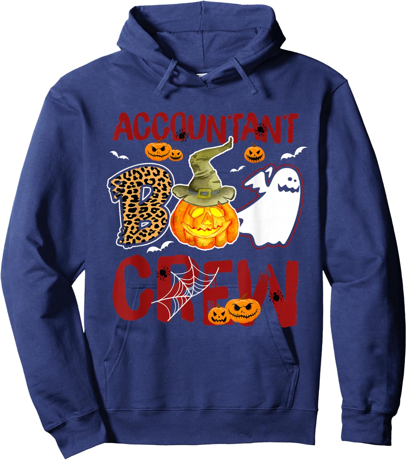 Accountant Boo Crew Halloween Accounting Costume Hoodie - Hoodie | Navy