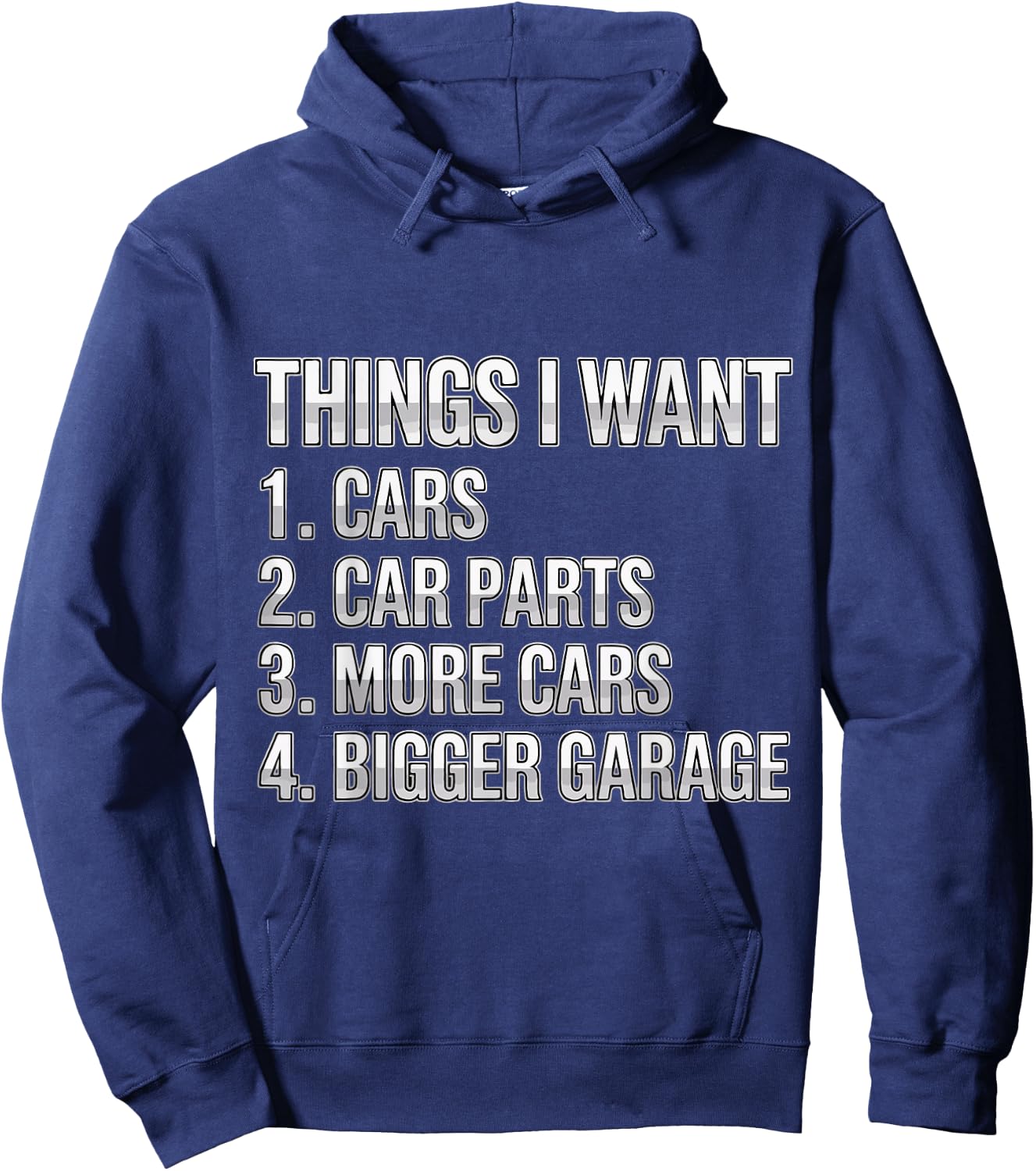 Things I Want Car Parts Auto Mechanic Engine Garage Hoodie - Hoodie | Navy