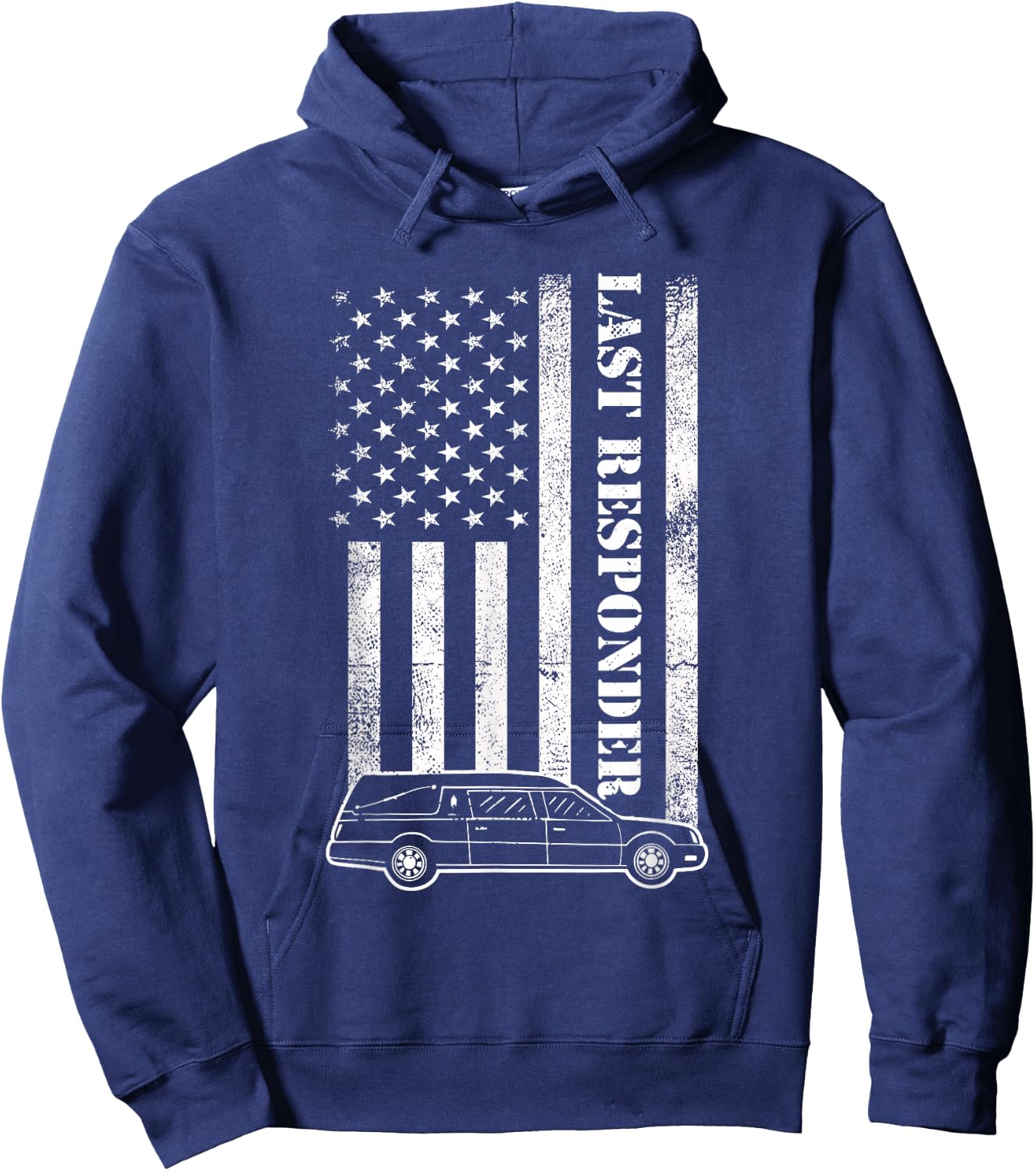 Last Responder Mortician Proud Funeral Director Crematory Hoodie - Hoodie | Navy
